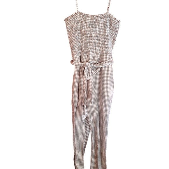 House of harlow 1960 gingham check jumpsuit small - Picture 2 of 5